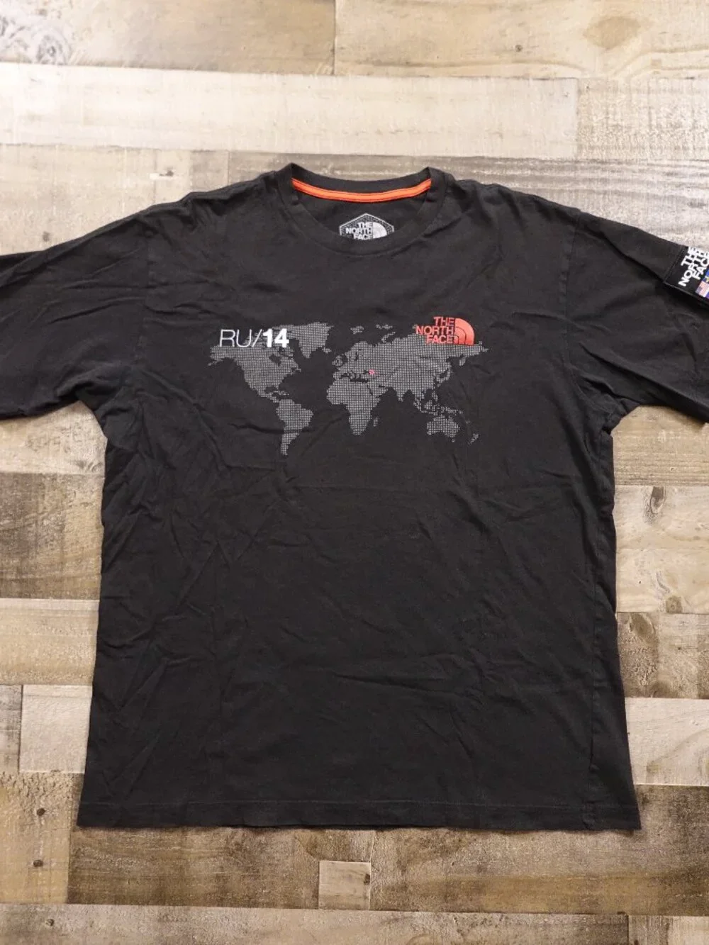 The North Face RU/14 Sochi Winter Olympics T-Shirt Men's Large Black Graphic